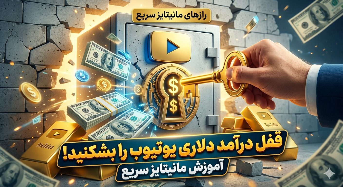 راز مانیتایز سریع یوتیوب و درآمد دلاری